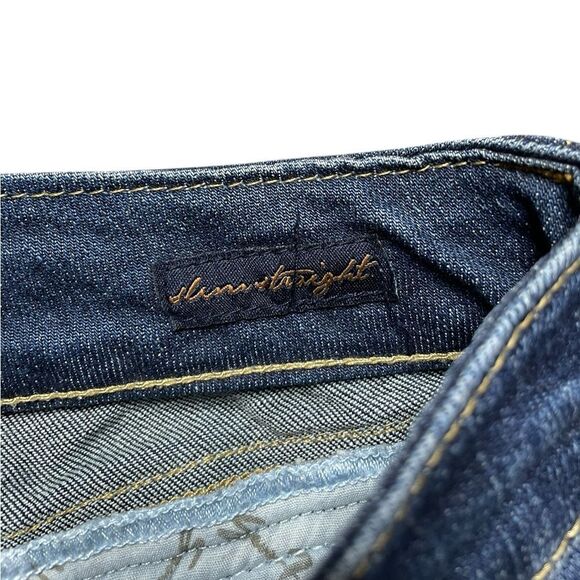 Seven7 Factory Destroyed Slim Straight Jeans Size 29 - Picture 10 of 12